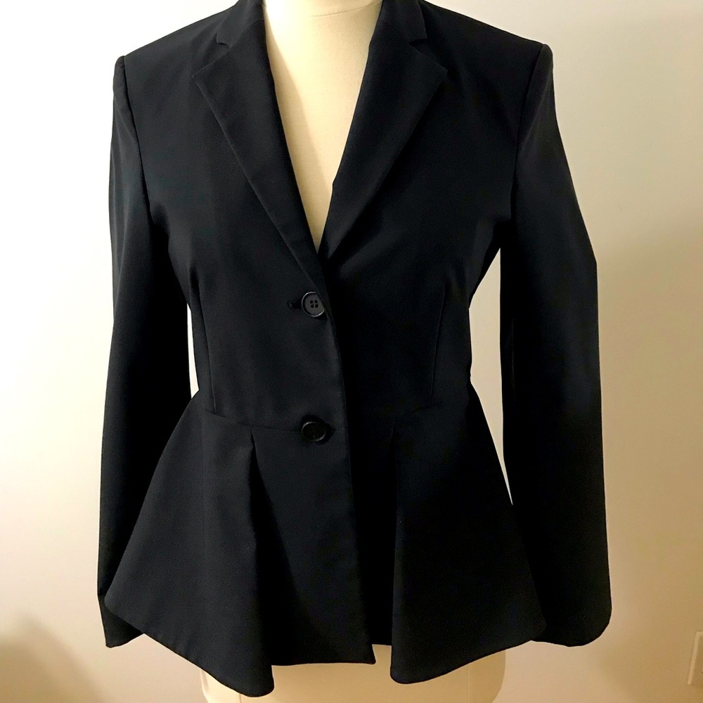 Theory Elegant Peplum Fitted Jacket
